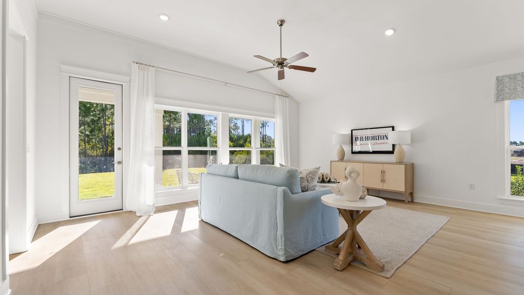 Furnished interior view inside a new home in Breakfast Point East Phase II, Panama City Beach (Image 9). Furnished interior view inside a new home in Breakfast Point East Phase II, Panama City Beach (Image 9).