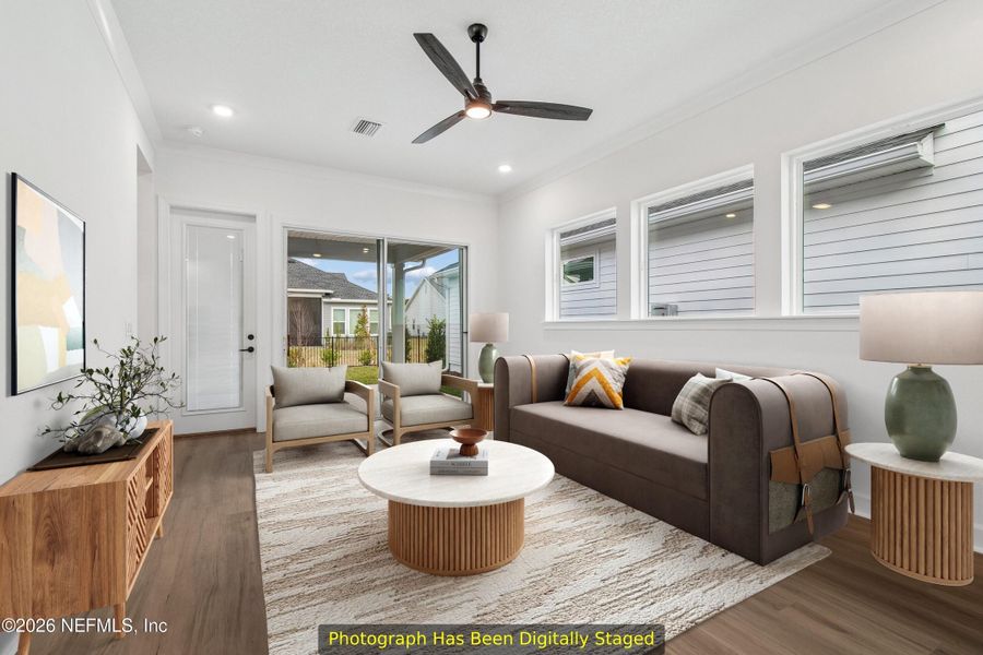 Furnished interior view inside a new home in Seven Pines 40' Front Entry, Jacksonville (Image 14).