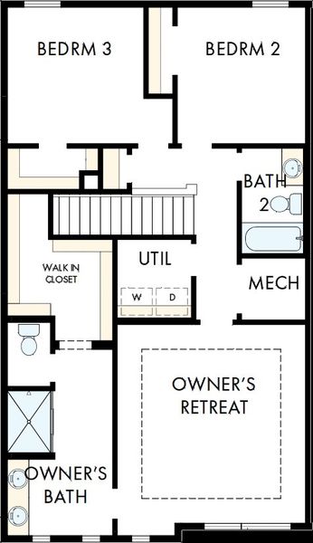 2D floor plan layout of this home in Baseline Foothills Collection, Broomfield, CO (Image 3). 2D floor plan layout of this home in Baseline Foothills Collection, Broomfield, CO (Image 3).