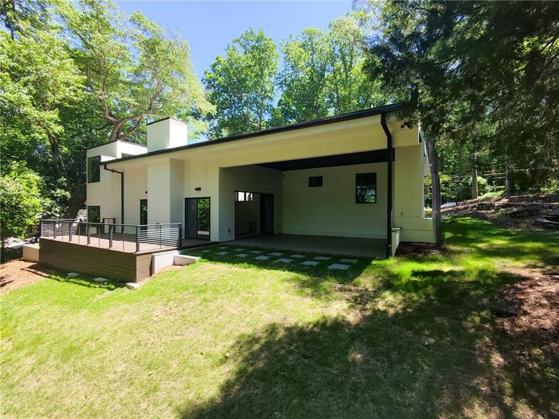 Exterior details and patio area of a home in , Atlanta (Image 29).