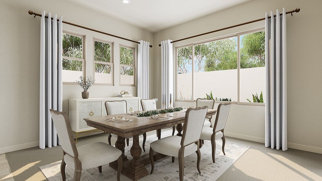 Furnished interior in a model home at Navarre at Abel Ranch in Goodyear (Image 5).