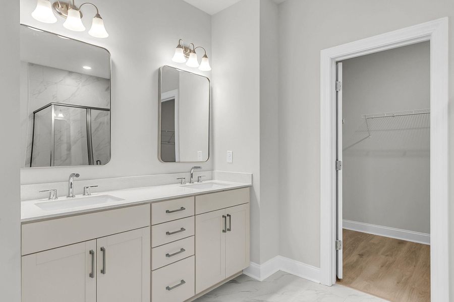 Furnished interior view inside a new home in Tidewater at Lakes of Cane Bay, Summerville (Image 10).