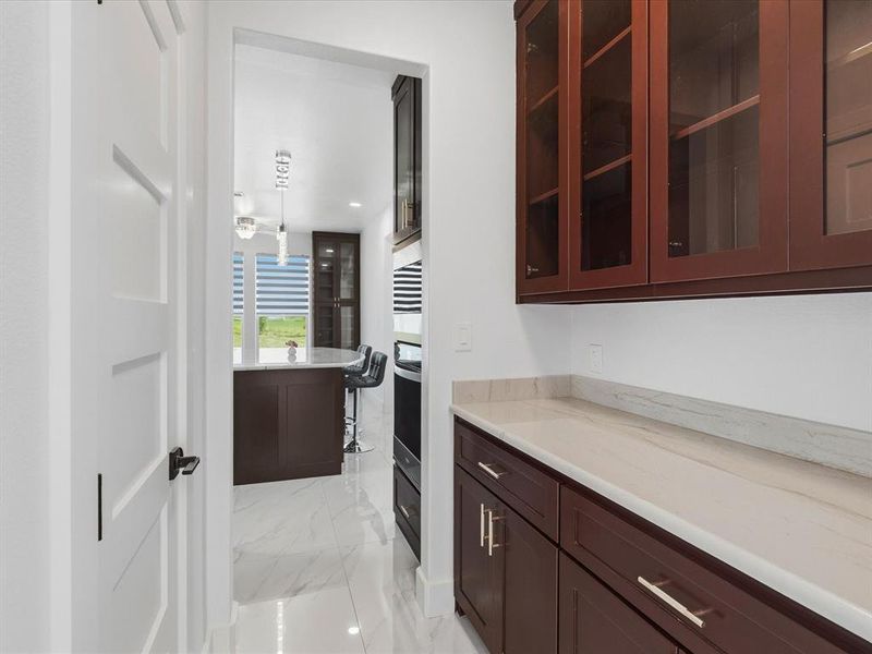 Furnished interior view inside a new home in , Krum (Image 8).