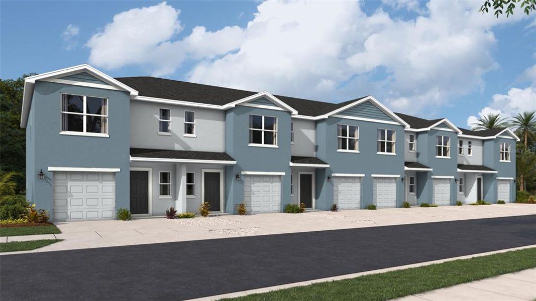 Front exterior of a new home in , Bradenton, FL, highlighting curb appeal (Image 19).