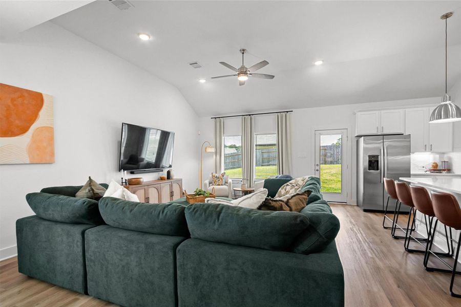 Furnished interior view inside a new home in Lone Star Landing, Montgomery (Image 36).