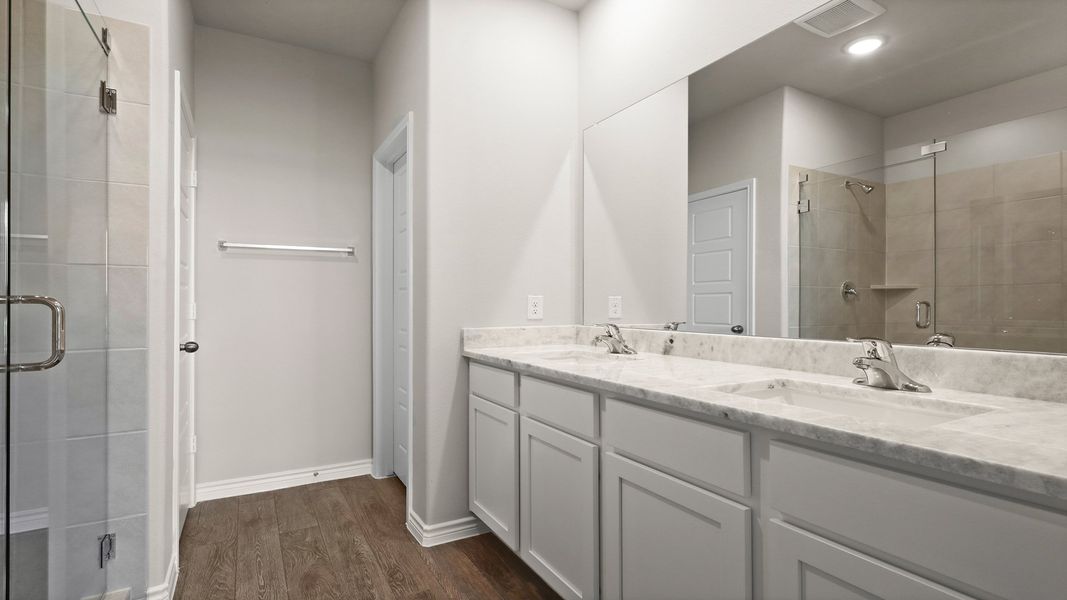 Representative furnished interior of a home built from the The Kirby by Legend Homes in Rocky Creek Crossing, Crowley (Image 5). Representative furnished interior of a home built from the The Kirby by Legend Homes in Rocky Creek Crossing, Crowley (Image 5).