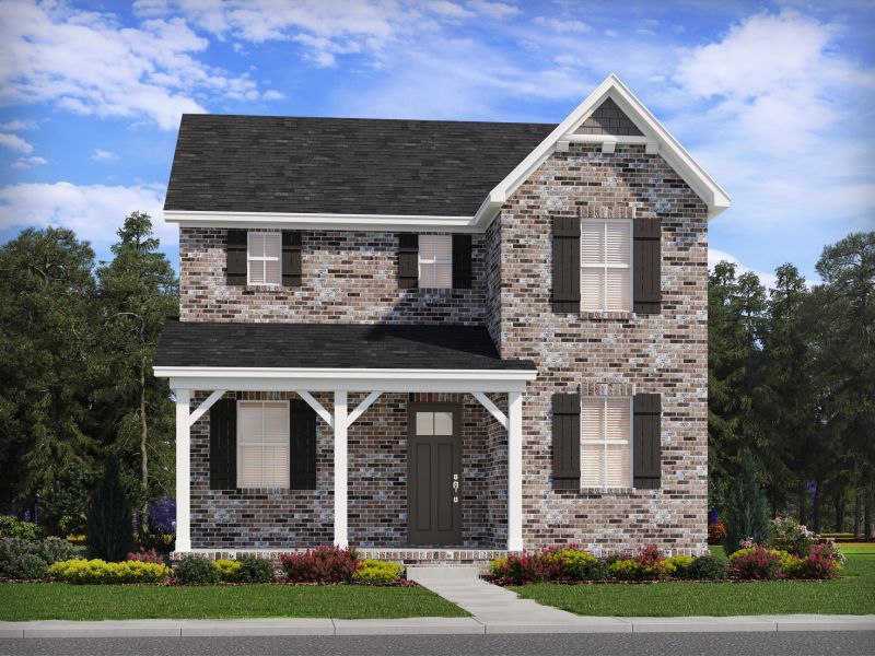 Representative exterior photo of a completed home built from the Fraser - B by Meritage Homes in Benders Cove - Premier Series, Mount Juliet, TN (Image 2). Representative exterior photo of a completed home built from the Fraser - B by Meritage Homes in Benders Cove - Premier Series, Mount Juliet, TN (Image 2).