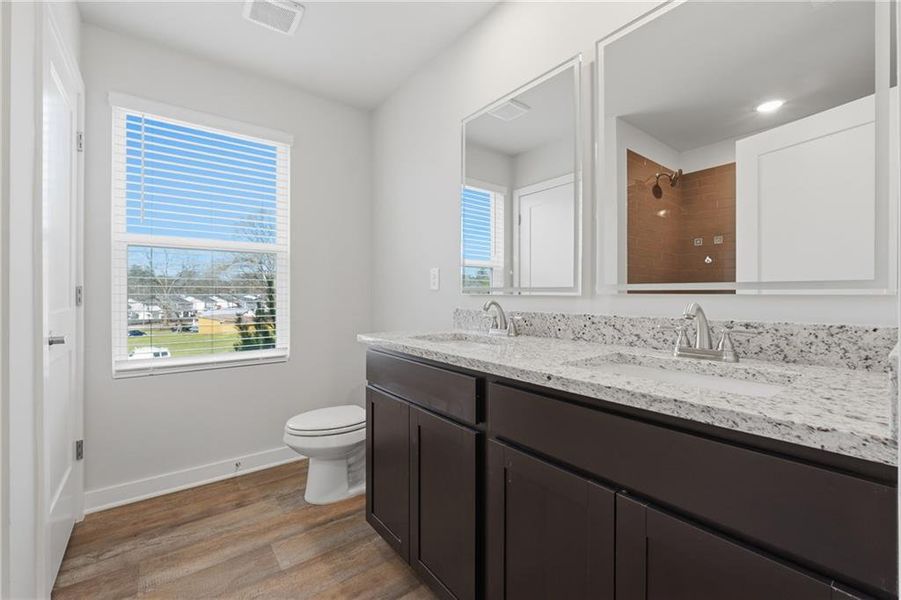 Furnished interior view inside a new home in The Enclave at Stonewall Station, Union City (Image 8).