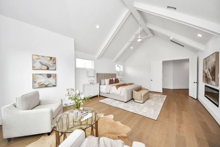 Furnished interior view inside a new home in , Houston (Image 10).
