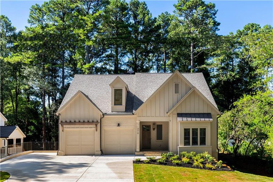 Front exterior of a new home in , Marietta, GA, highlighting curb appeal (Image 2).