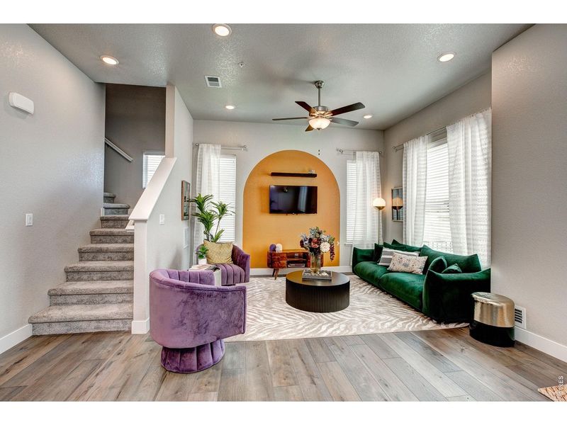 Furnished interior view inside a new home in Highlands at Fox Hill - Discovery, Longmont (Image 4).
