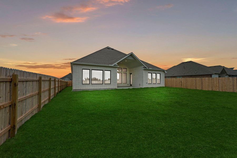 Rear of Home and Private Backyard Rear of Home and Private Backyard