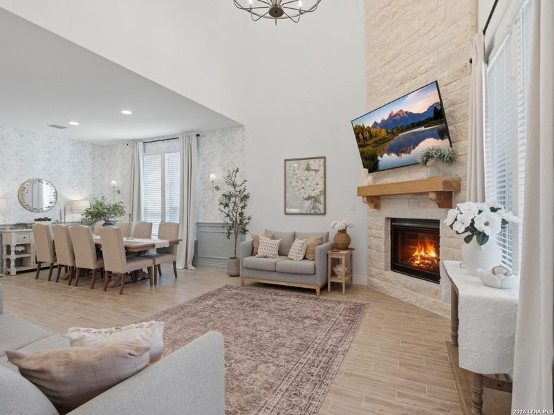 Furnished interior view inside a new home in Corley Farms, Boerne (Image 34).