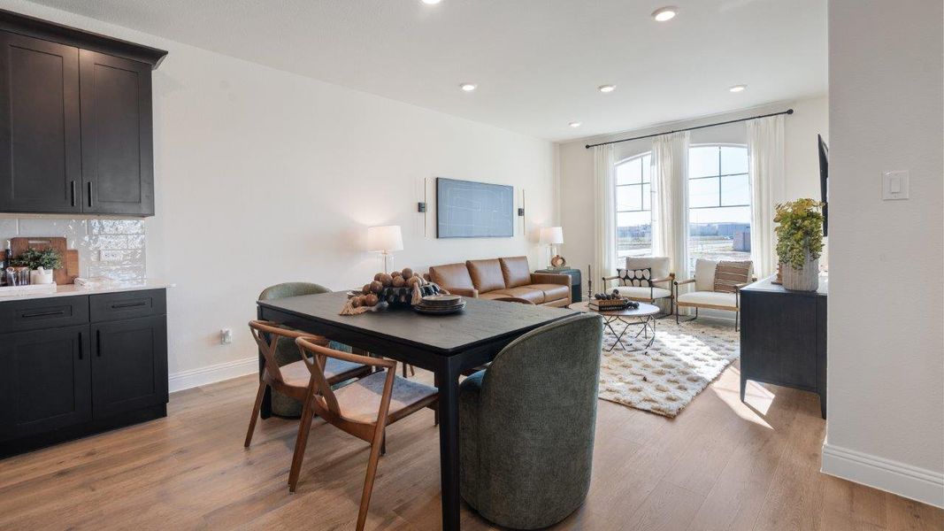 Representative furnished interior of a home built from the Picasso by D.R. Horton in Waterbend, Euless (Image 6).