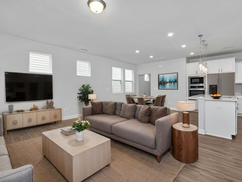 Furnished interior view inside a new home in Lake Park Villas, Wylie (Image 5). Furnished interior view inside a new home in Lake Park Villas, Wylie (Image 5).