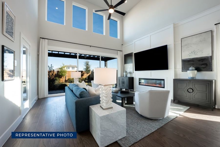 Representative furnished interior of a home built from the Roosevelt F by First Texas Homes in The Villages of Hurricane Creek, Anna (Image 8). Representative furnished interior of a home built from the Roosevelt F by First Texas Homes in The Villages of Hurricane Creek, Anna (Image 8).