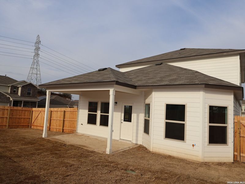 Exterior details and patio area of a home in Agave, San Antonio (Image 3).