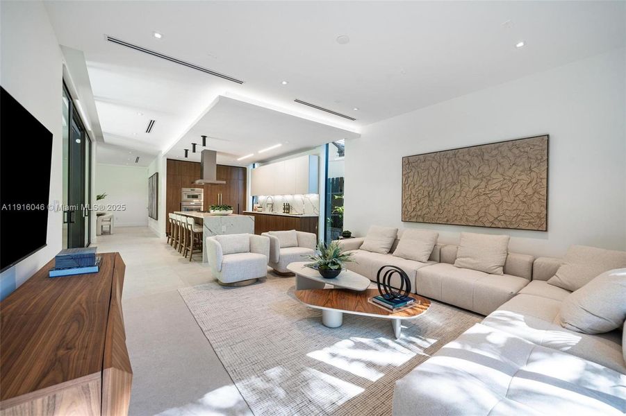 Furnished interior view inside a new home in , Miami (Image 9). Furnished interior view inside a new home in , Miami (Image 9).