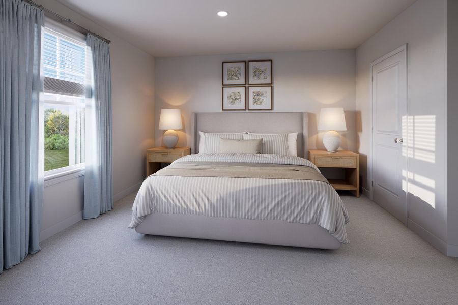 Furnished interior view inside a new home in The Crossing at St. James, Goose Creek (Image 12).