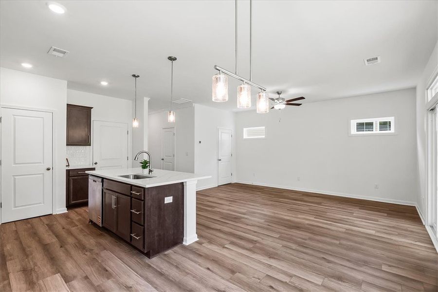 Furnished interior view inside a new home in Brownstone Park, Easley (Image 7).