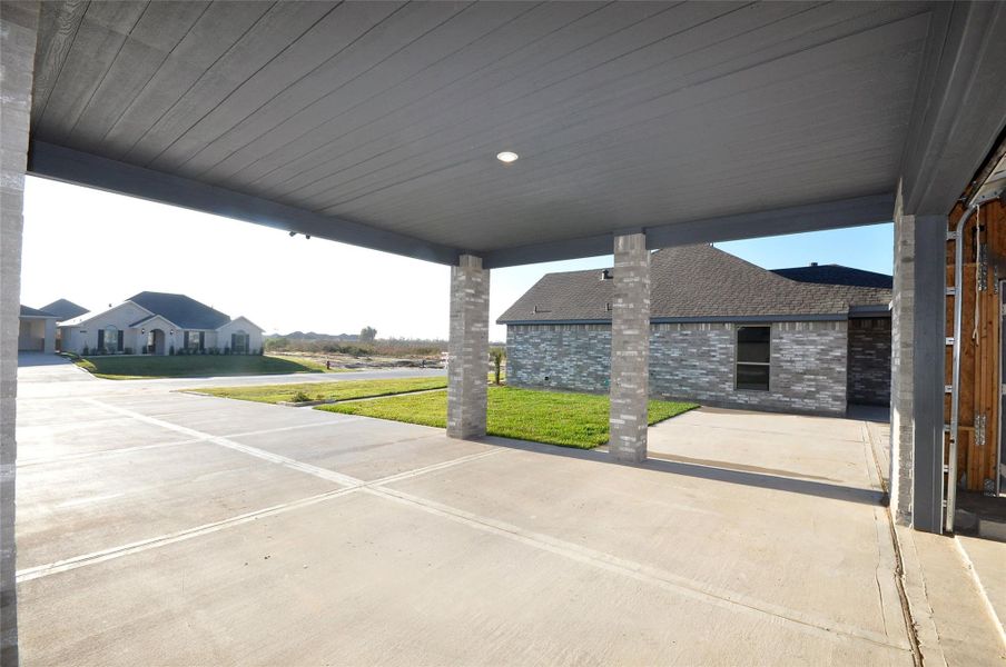 Exterior details and patio area of a home in Pedregal, League City (Image 4). Exterior details and patio area of a home in Pedregal, League City (Image 4).