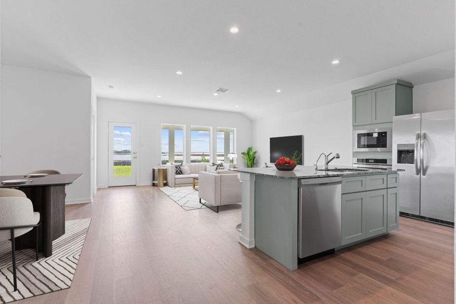 Furnished interior view inside a new home in Grand Cay Harbour, Texas City (Image 17).