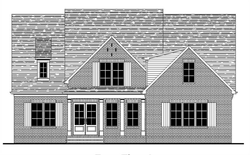 Exterior rendering of this home design in , Buford, GA (Image 5).