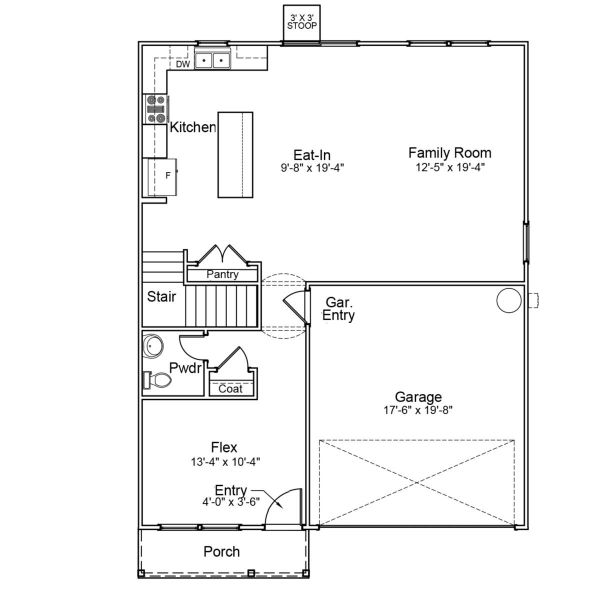 2D floor plan layout of this home in Bluefield, Lexington, SC (Image 2). 2D floor plan layout of this home in Bluefield, Lexington, SC (Image 2).