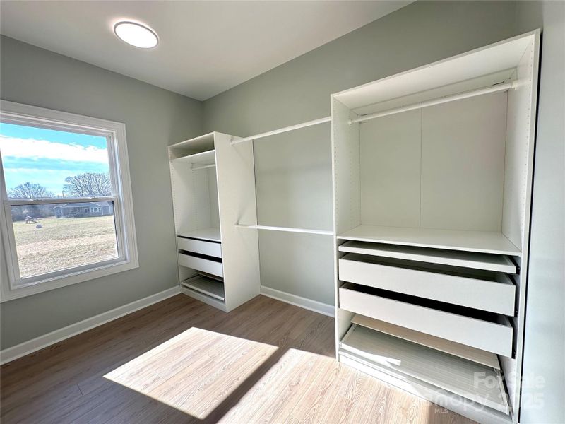 Master walk-in closet