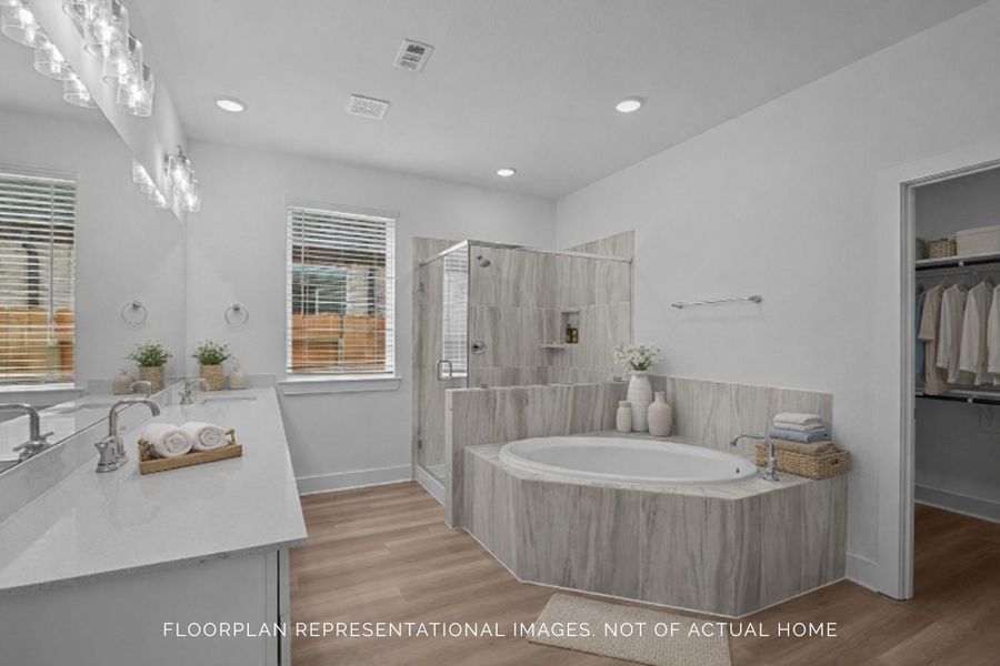 Furnished interior view inside a new home in Sorella, Tomball (Image 5).