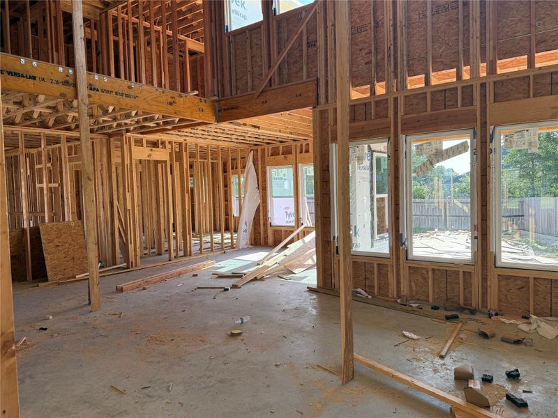 In-progress construction of a new home in , College Station, TX (Image 10).