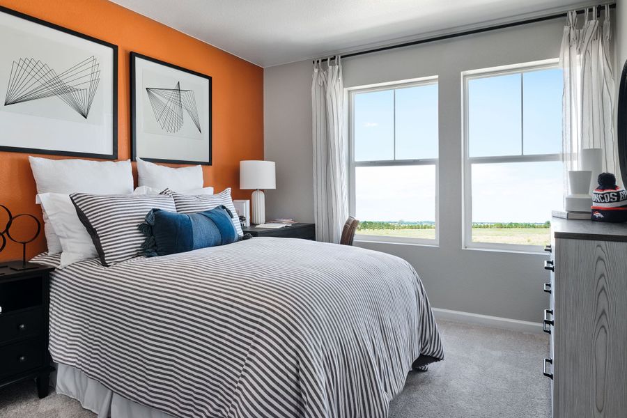 Furnished interior view inside a new home in Trailstone, Arvada (Image 27).