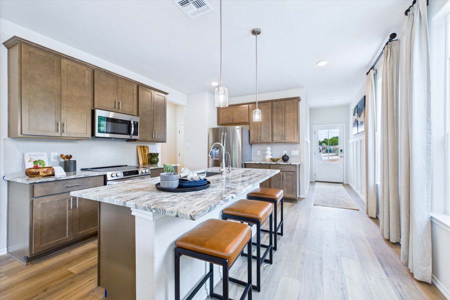 Representative furnished interior of a home built from the The Gillian C by Davidson Homes LLC in Cedar Heights, San Antonio (Image 9).
