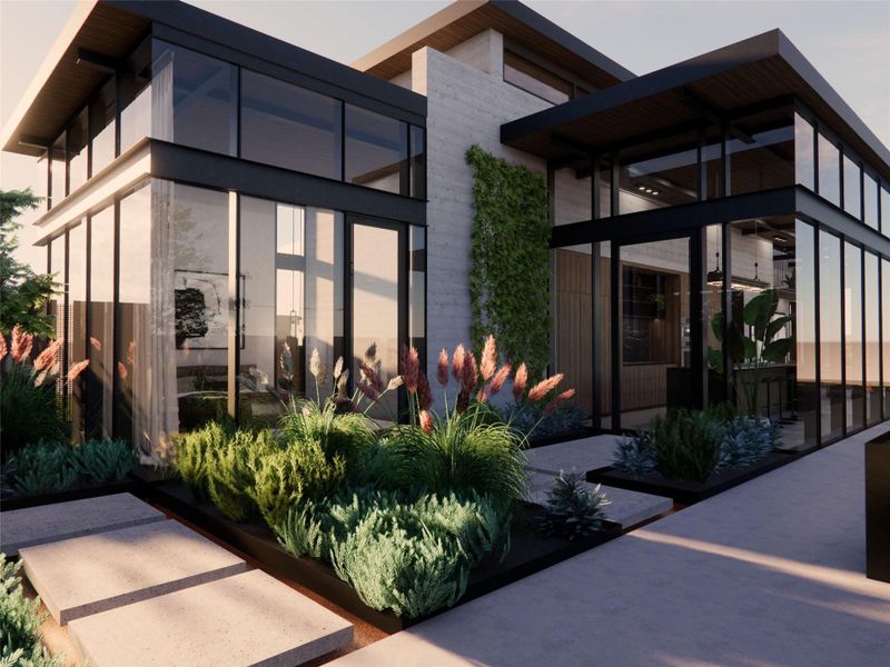 Front exterior of a new home in , Austin, TX, highlighting curb appeal (Image 20). Front exterior of a new home in , Austin, TX, highlighting curb appeal (Image 20).