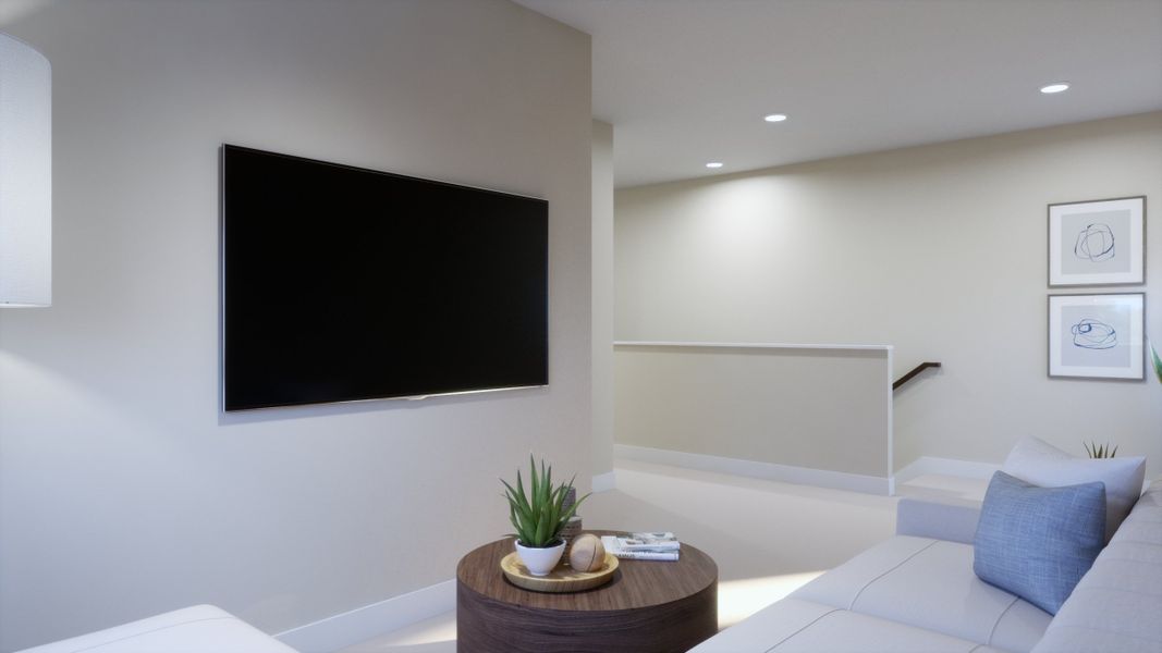 Representative furnished interior of a home built from the 4053 by Risewell Homes in Parkton Square, Kyle (Image 11).