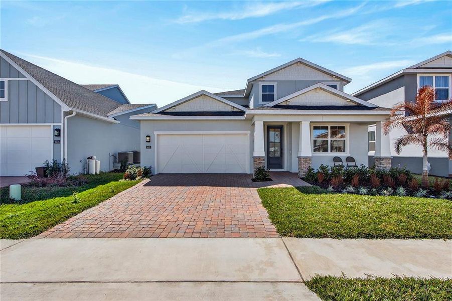 Front exterior of a new home in , Sanford, FL, highlighting curb appeal (Image 28).