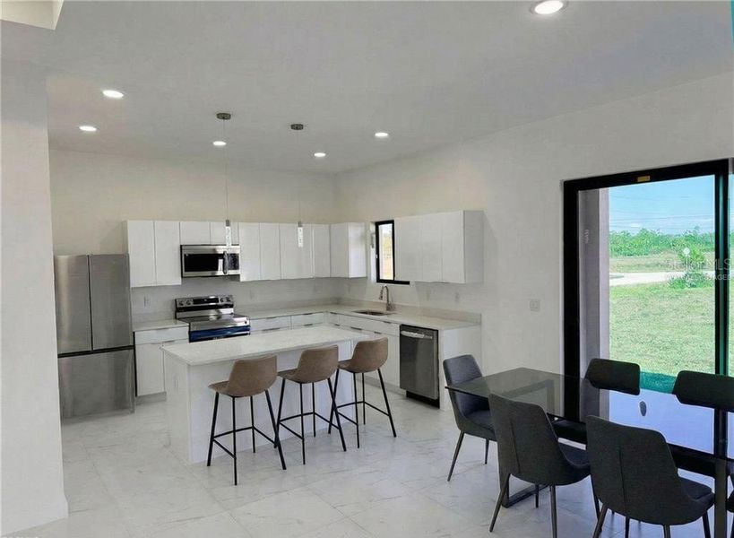 Furnished interior view inside a new home in , Cape Coral (Image 6).