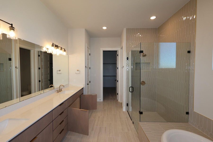 Furnished interior view inside a new home in Lariat, Liberty Hill (Image 8).