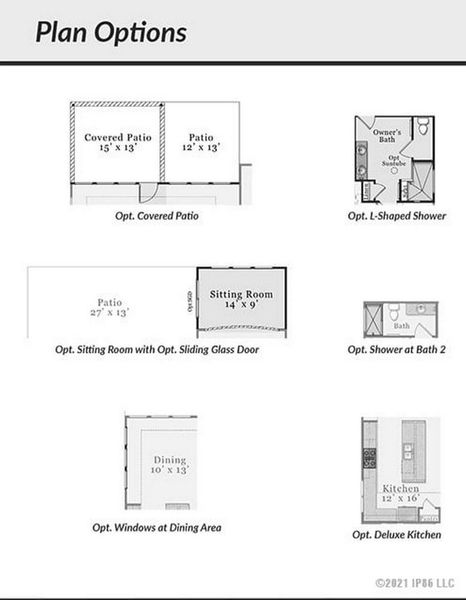 2D floor plan layout for the Torino Classic by Epcon Communities in The Cottages at 78 North, Sanford, NC (Image 3). 2D floor plan layout for the Torino Classic by Epcon Communities in The Cottages at 78 North, Sanford, NC (Image 3).