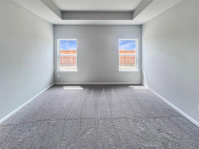 The Oakshire II- Primary Bedroom Suite with Tray Ceiling The Oakshire II- Primary Bedroom Suite with Tray Ceiling