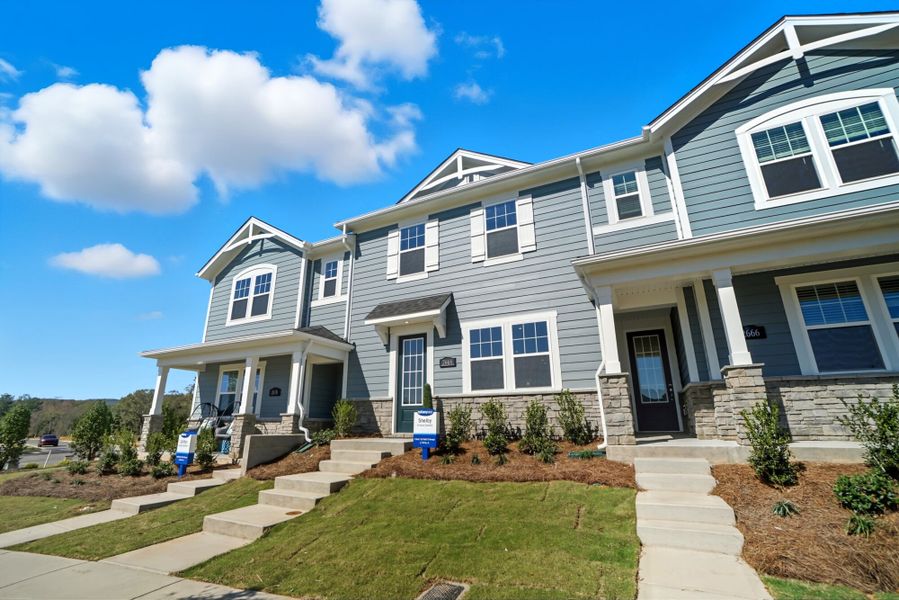 Representative exterior photo of a completed home built from the Shelby by Mattamy Homes in Westfall, Gastonia, NC (Image 23).