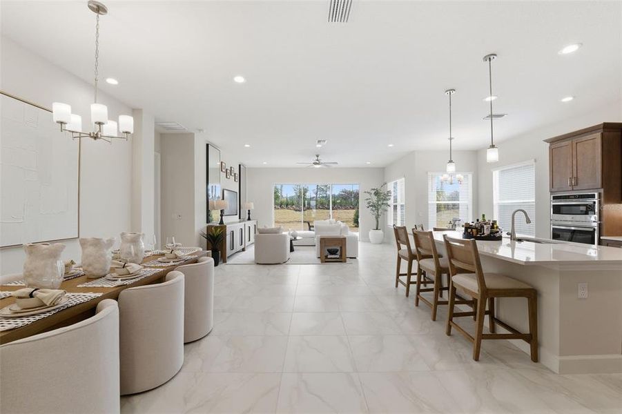 Furnished interior view inside a new home in Valencia Ridge, Wesley Chapel (Image 24).