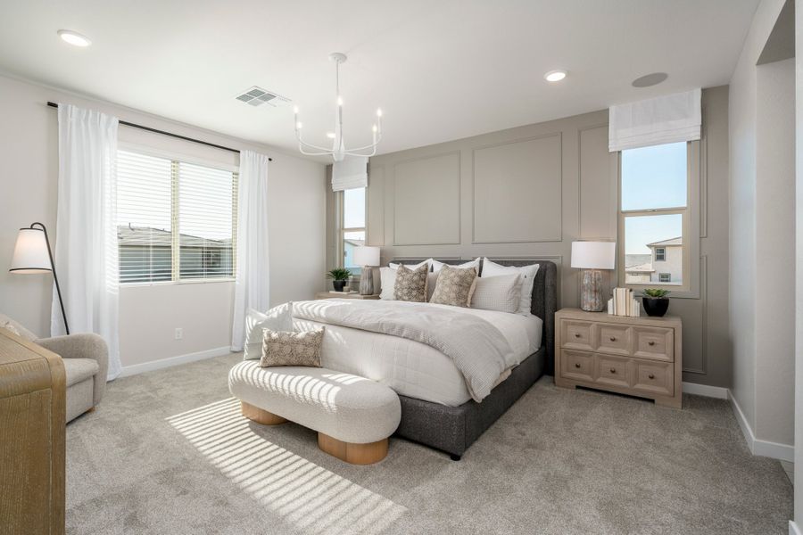 Representative furnished interior of a home built from the Monument by Risewell Homes in Citrus Park, Goodyear (Image 12).