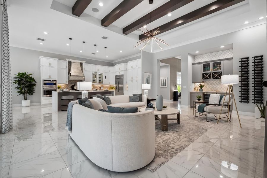 Great Room to Kitchen | 103 Strand Drive