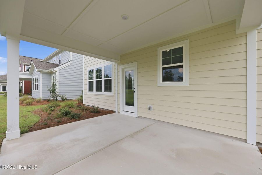 Exterior details and patio area of a home in Legacy Lakes, Aberdeen (Image 22).