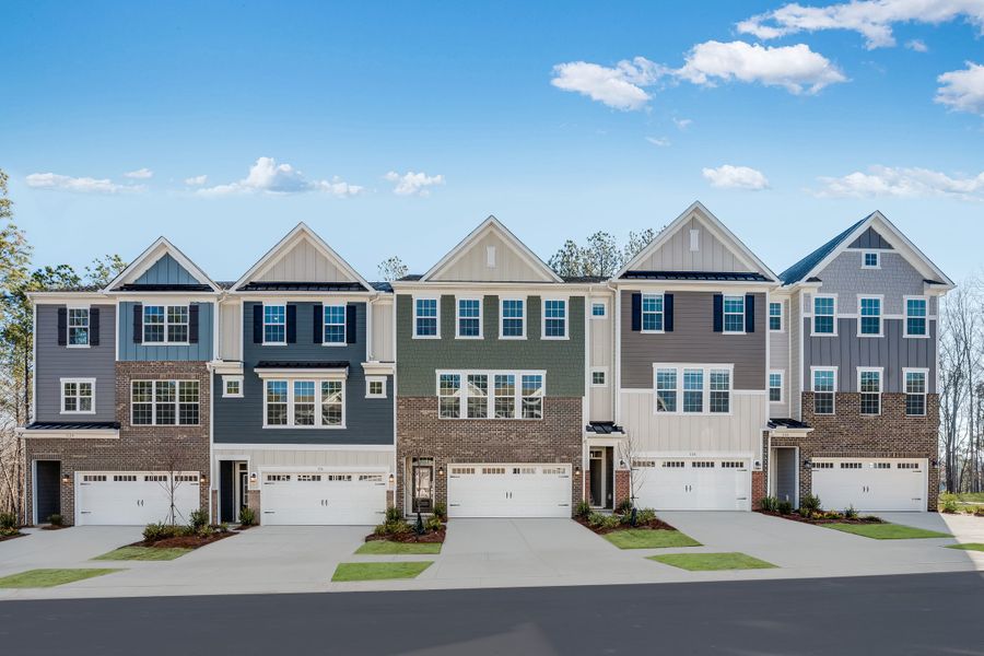Front exterior of a new home in Village of Waxhaw, Waxhaw, NC, highlighting curb appeal (Image 1). Front exterior of a new home in Village of Waxhaw, Waxhaw, NC, highlighting curb appeal (Image 1).