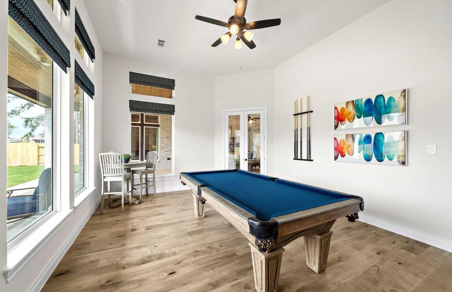 Furnished interior view inside a new home in Artavia 70′, Conroe (Image 33).