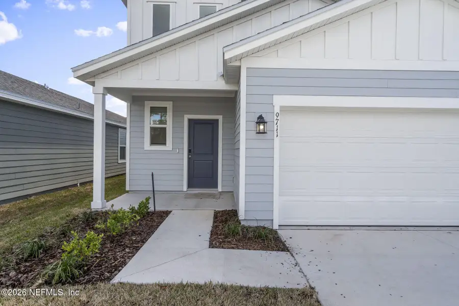 Exterior details and patio area of a home in Cypress Meadows - Classic Series, Jacksonville (Image 3). Exterior details and patio area of a home in Cypress Meadows - Classic Series, Jacksonville (Image 3).
