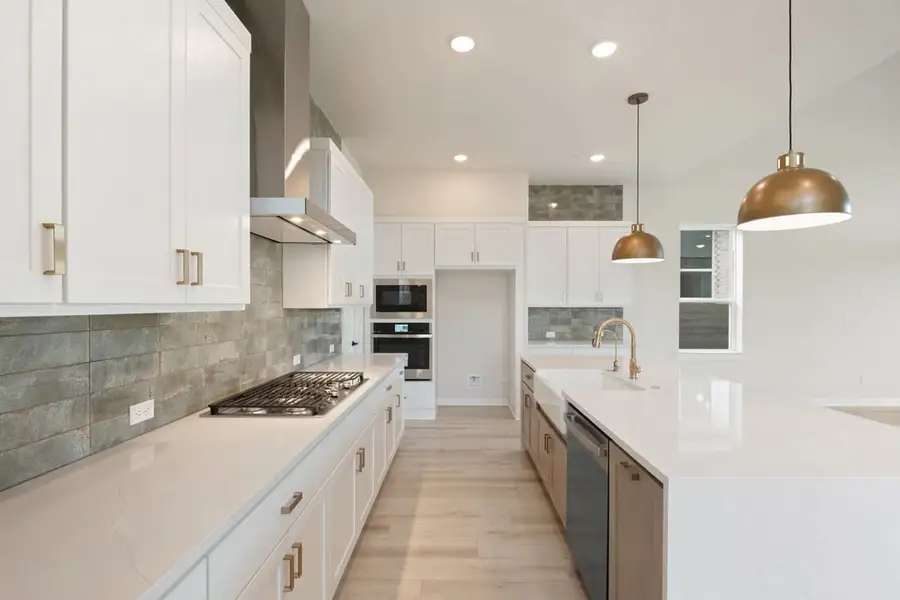 Furnished interior view inside a new home in Arbor Collection At Wolf Ranch, Georgetown (Image 8).