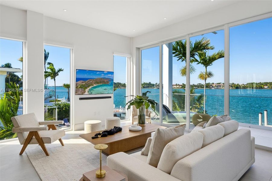 Exterior details and patio area of a home in , Miami Beach (Image 28). Exterior details and patio area of a home in , Miami Beach (Image 28).